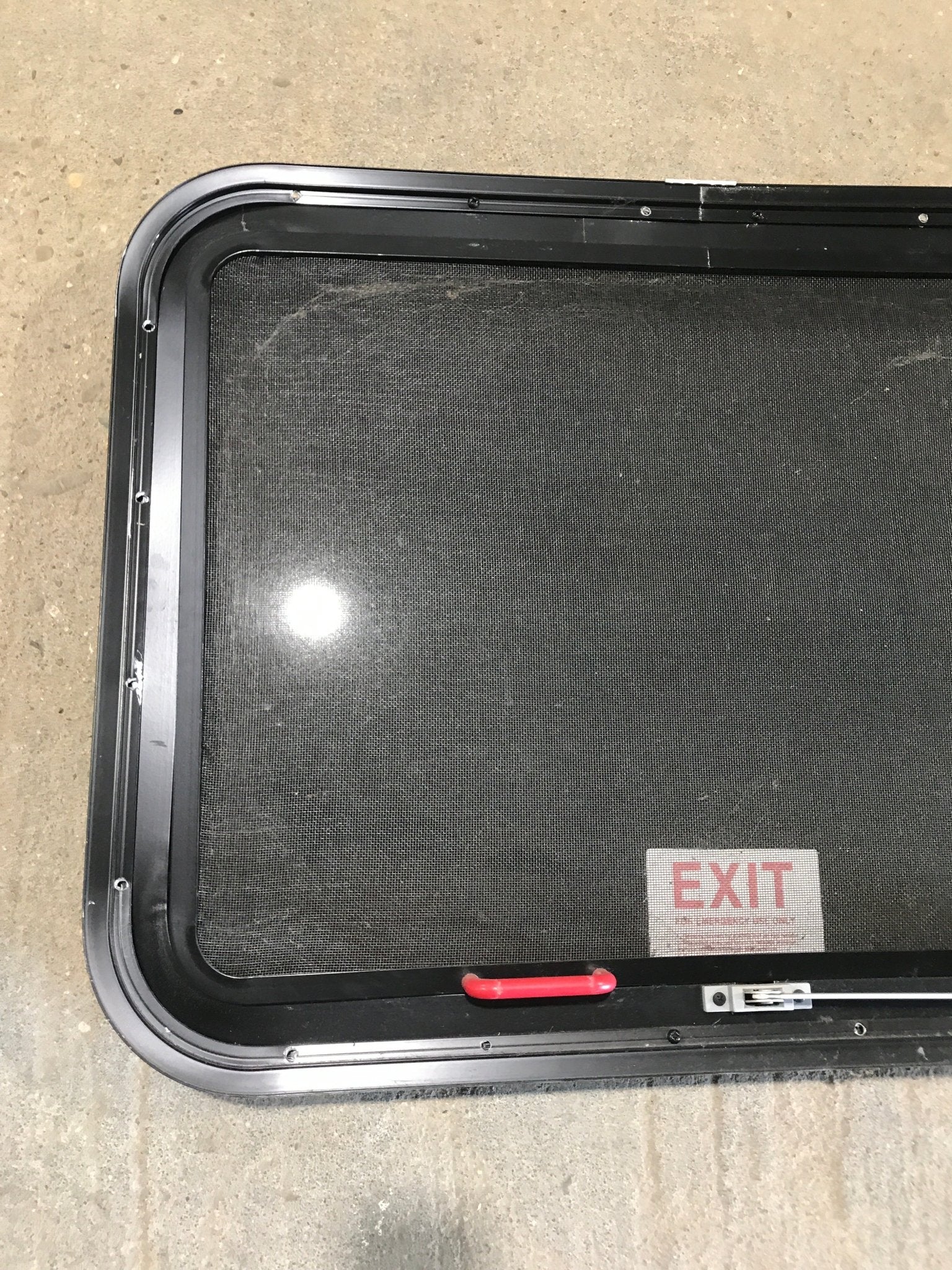 Used Black Radius Emergency Opening Window : 29 1/2