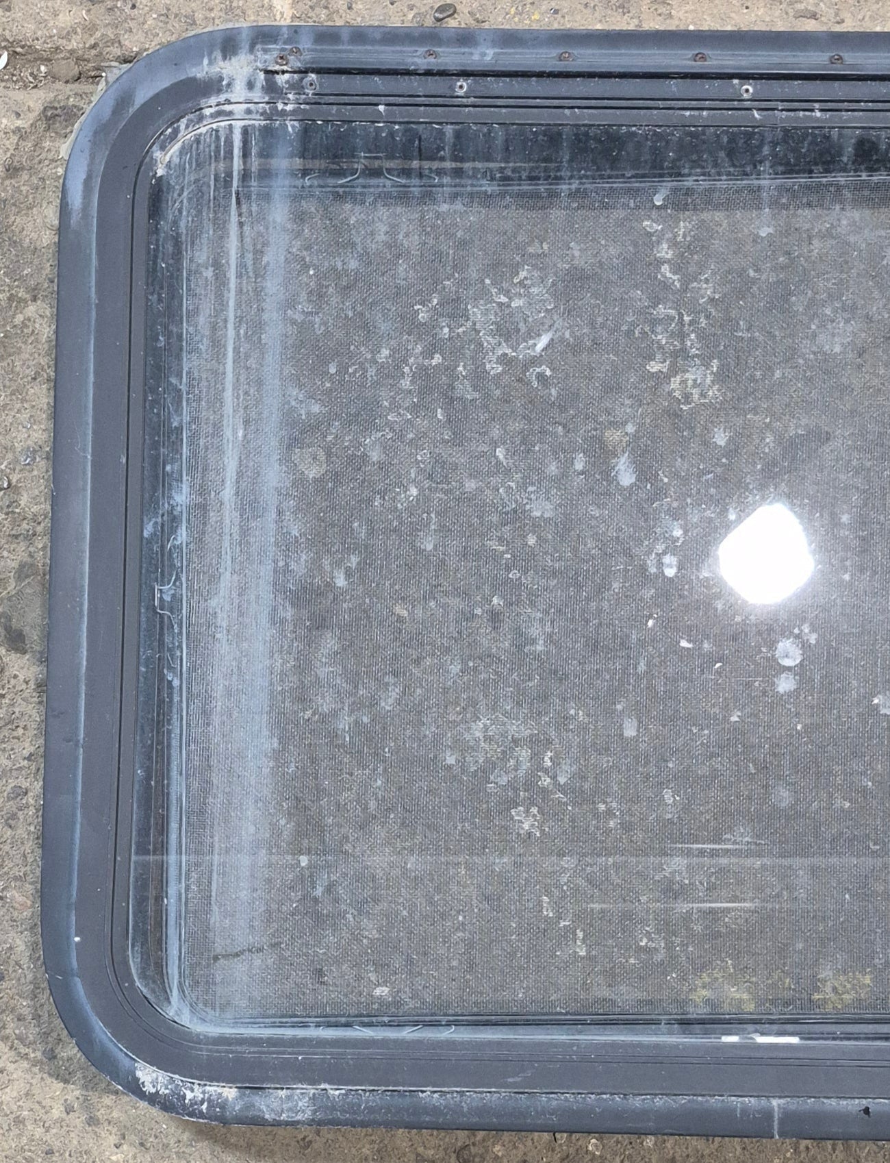Used Black Radius Emergency Opening Window : 29 1/2