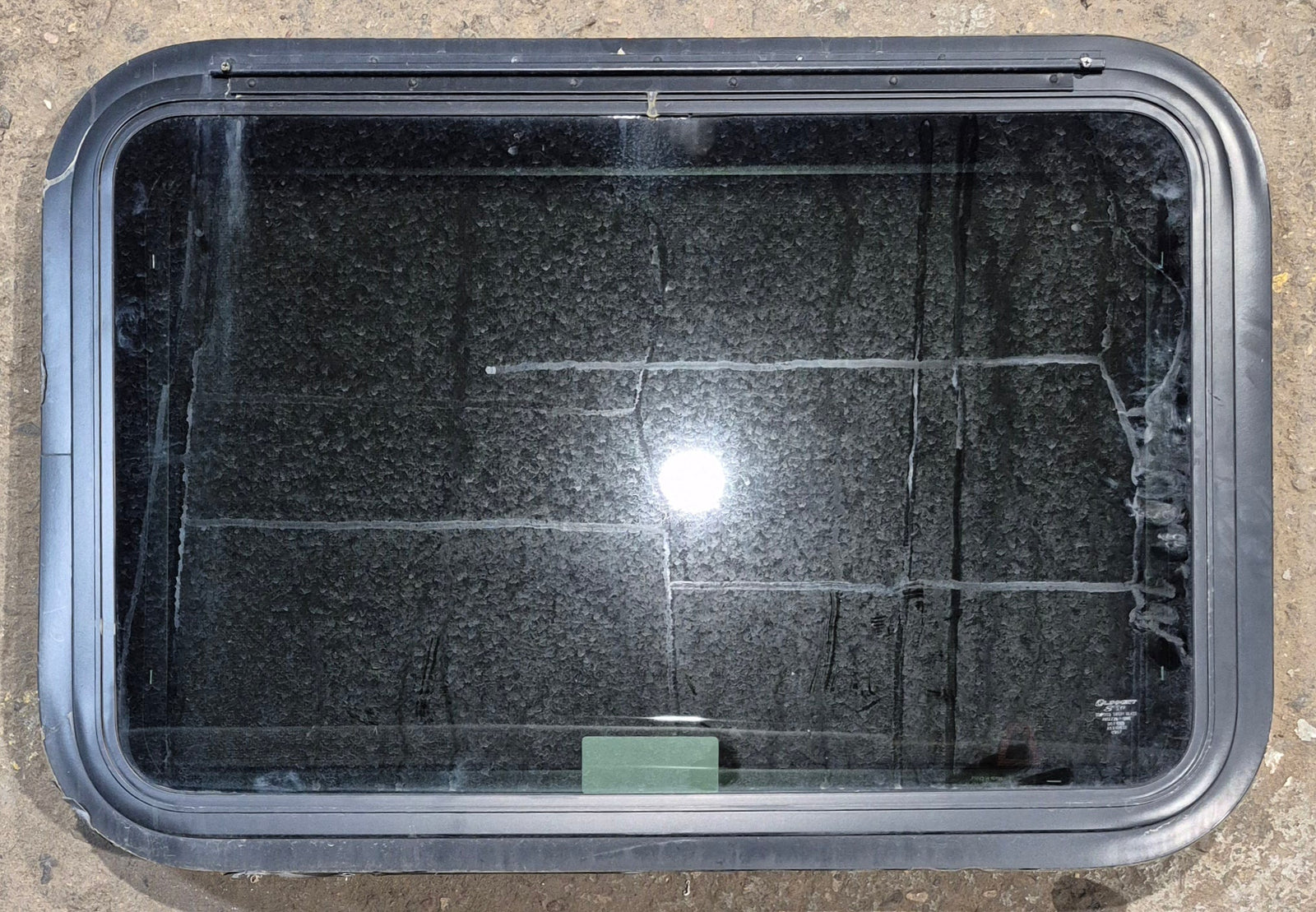 Used Black Radius Emergency Opening Window : 29 1/4