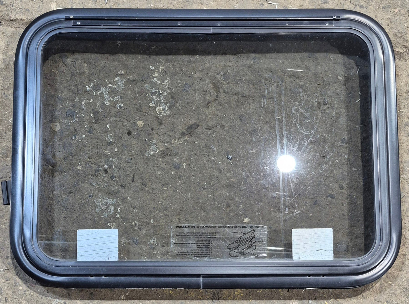 Used Black Radius Emergency Opening Window : 29 1/4