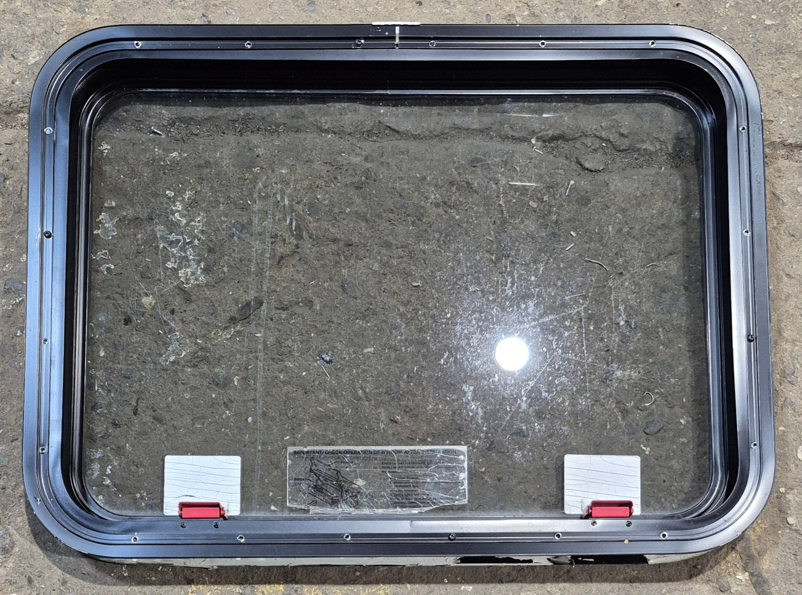 Used Black Radius Emergency Opening Window : 29 1/4