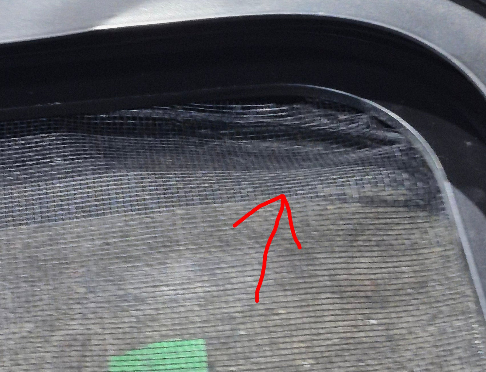 Used Black Radius Emergency Opening Window : 29 1/4