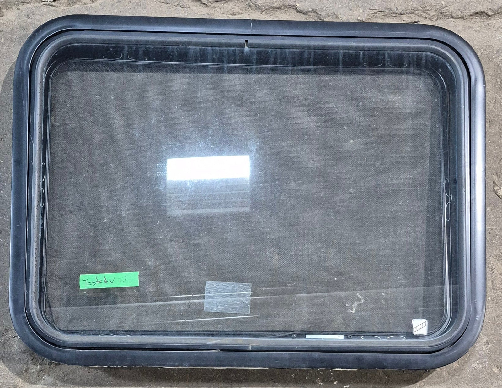 Used Black Radius Emergency Opening Window : 29 1/4