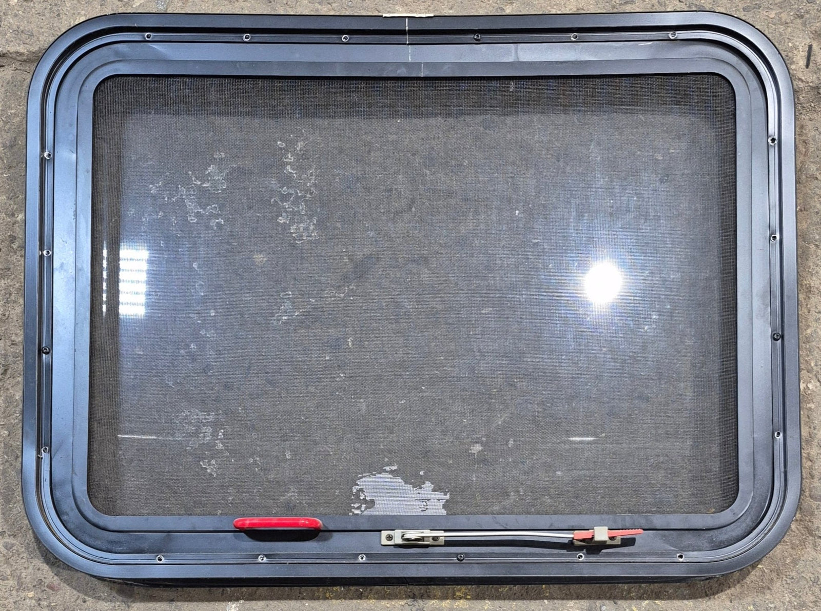 Used Black Radius Emergency Opening Window : 29 1/4