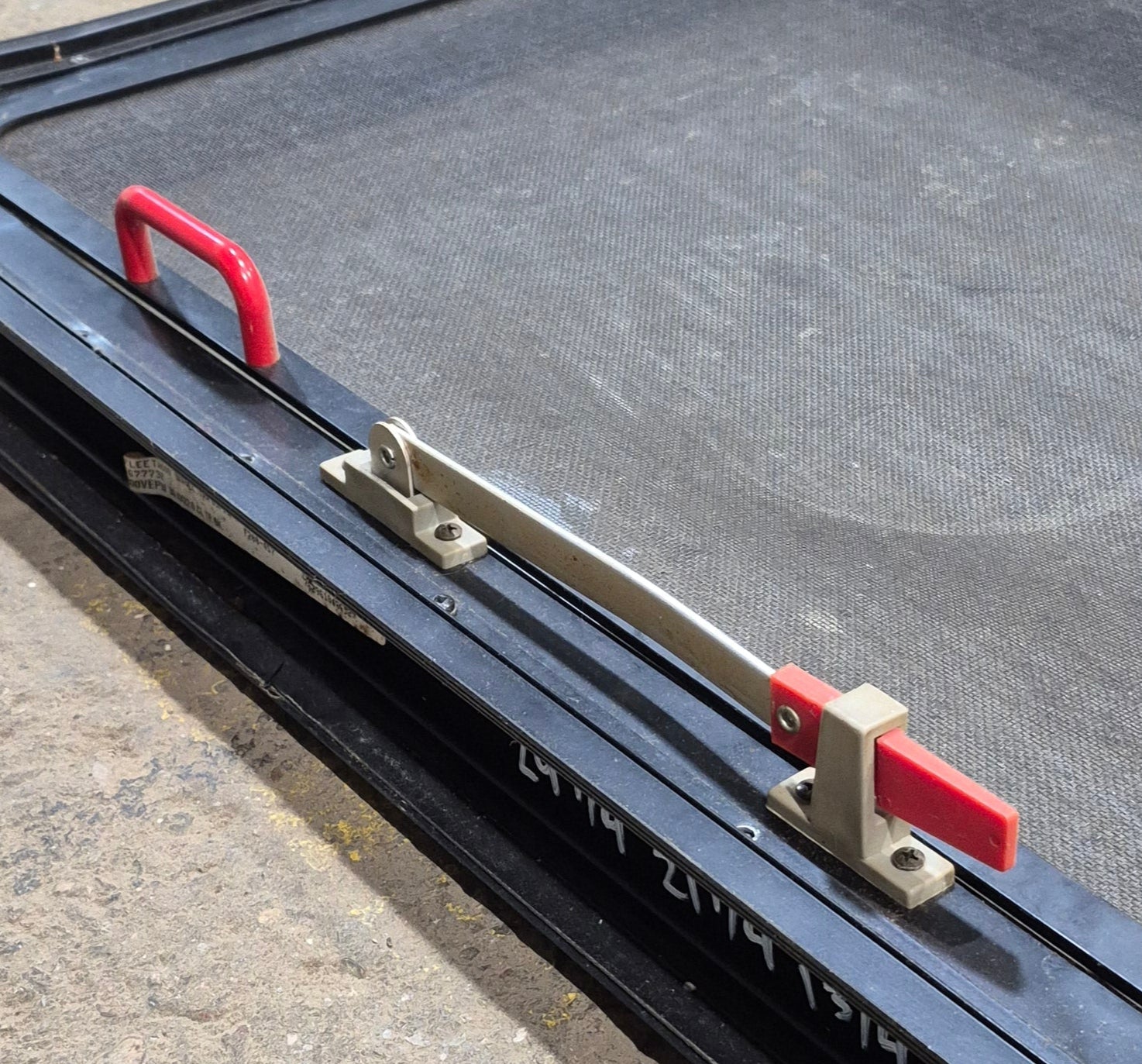 Used Black Radius Emergency Opening Window : 29 1/4