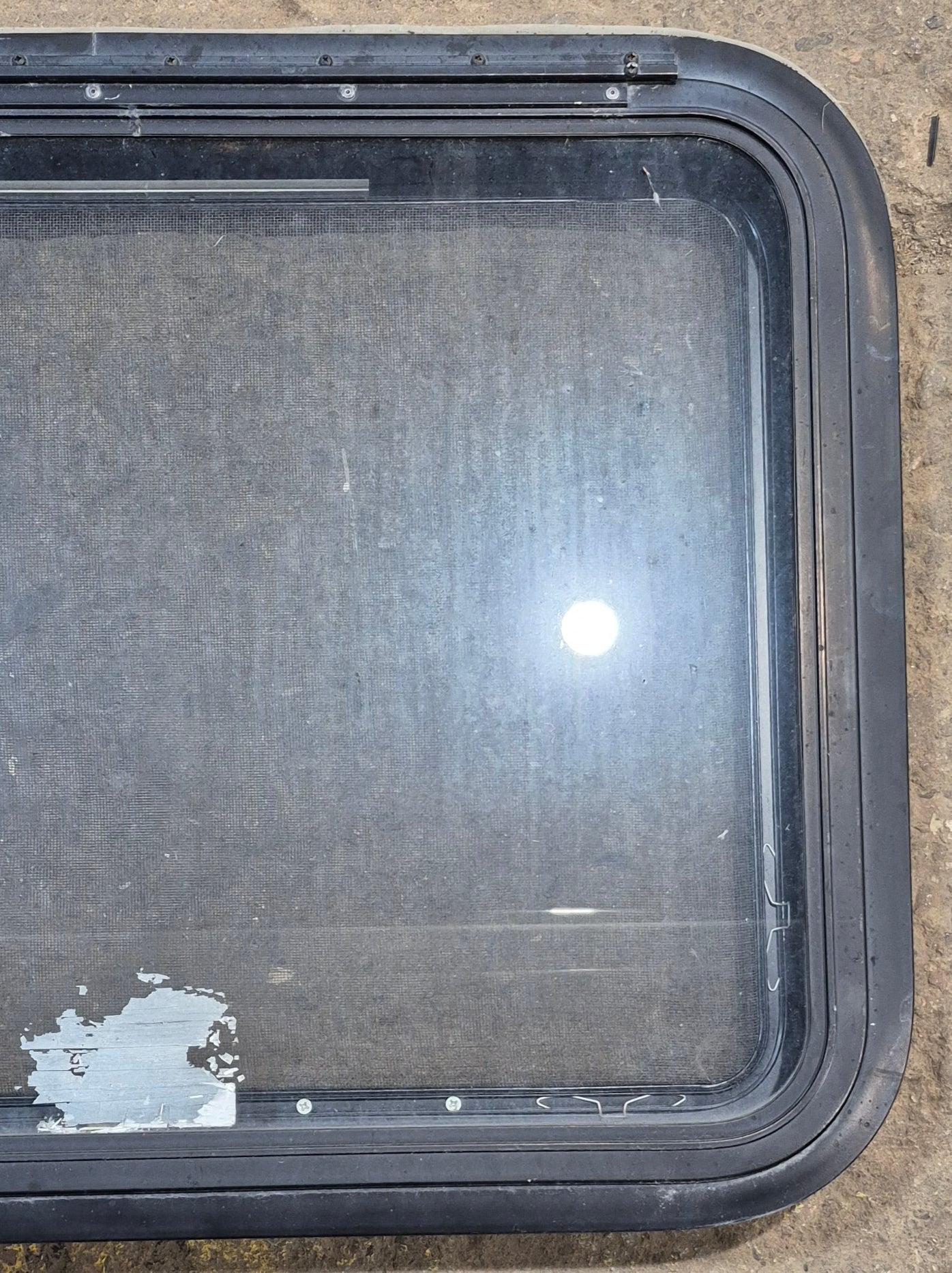 Used Black Radius Emergency Opening Window : 29 1/4