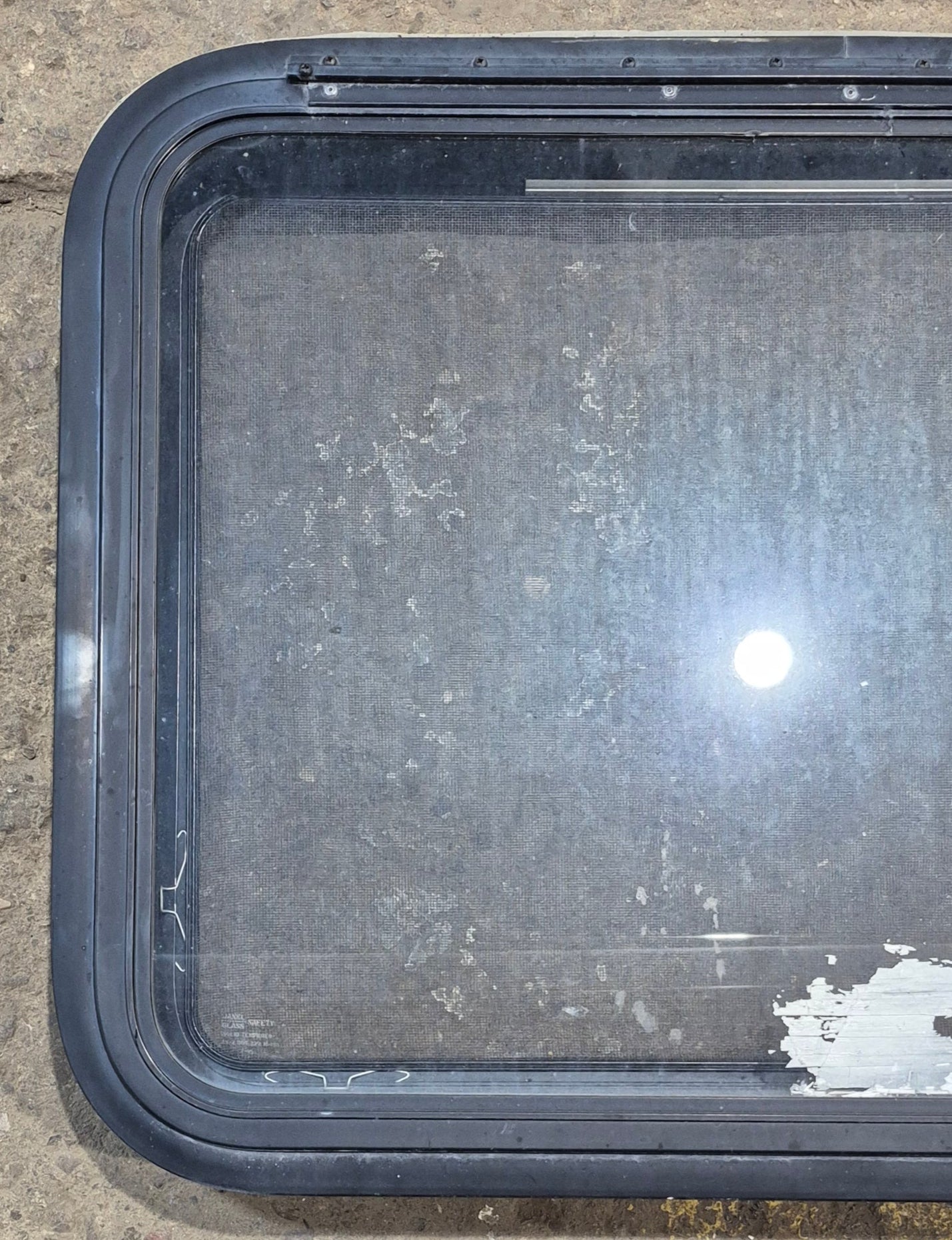 Used Black Radius Emergency Opening Window : 29 1/4