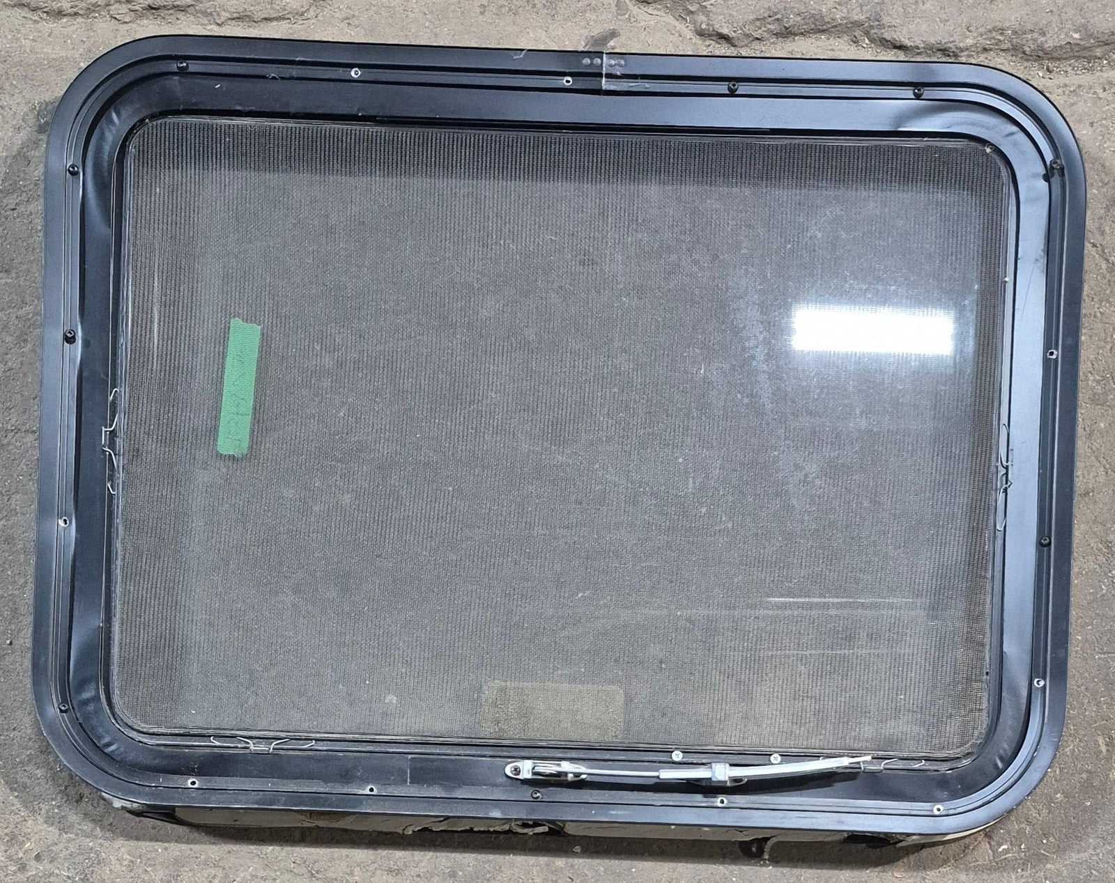 Used Black Radius Emergency Opening Window : 29 1/4