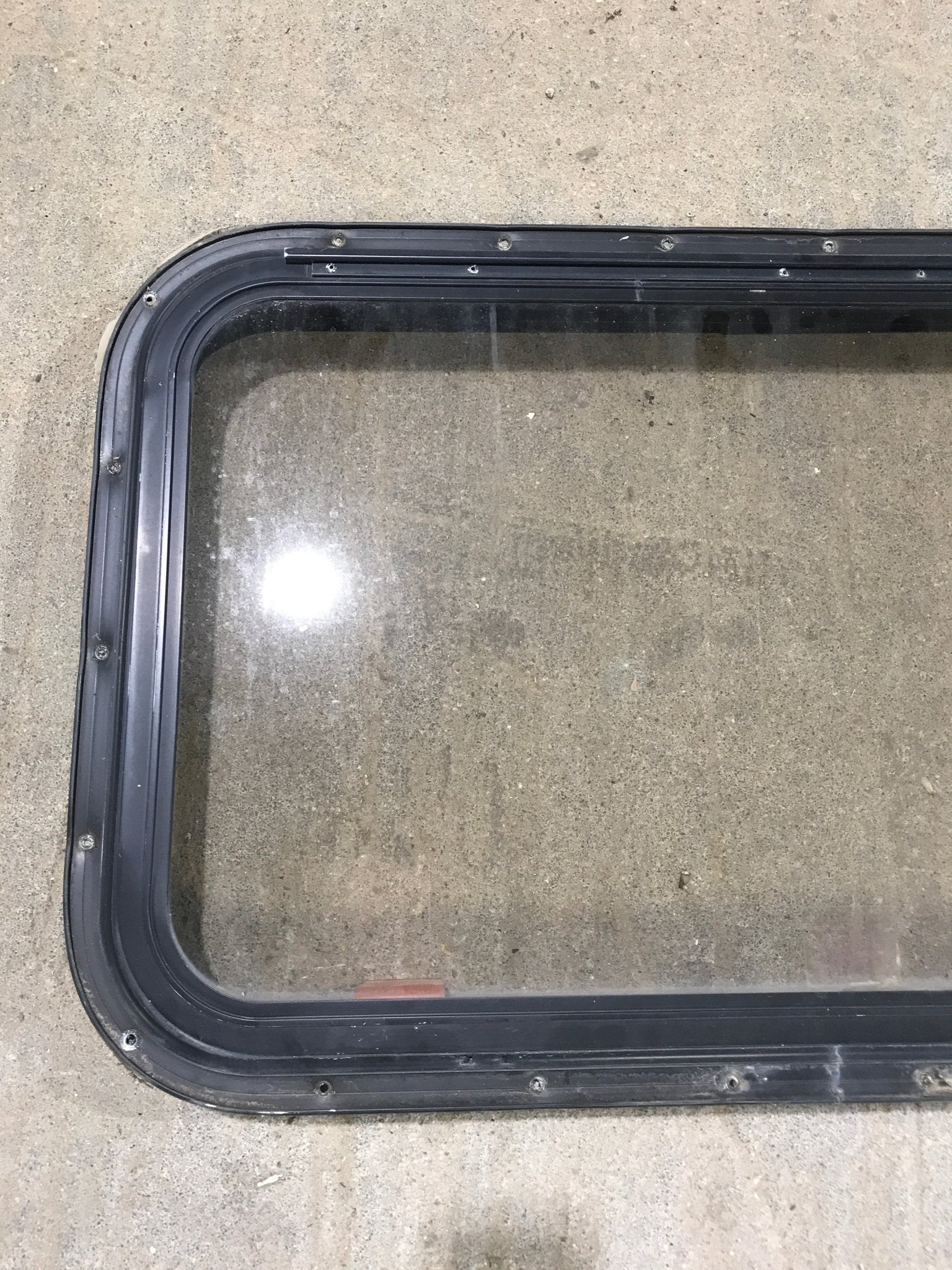 Used Black Radius Emergency Opening Window : 30 1/2