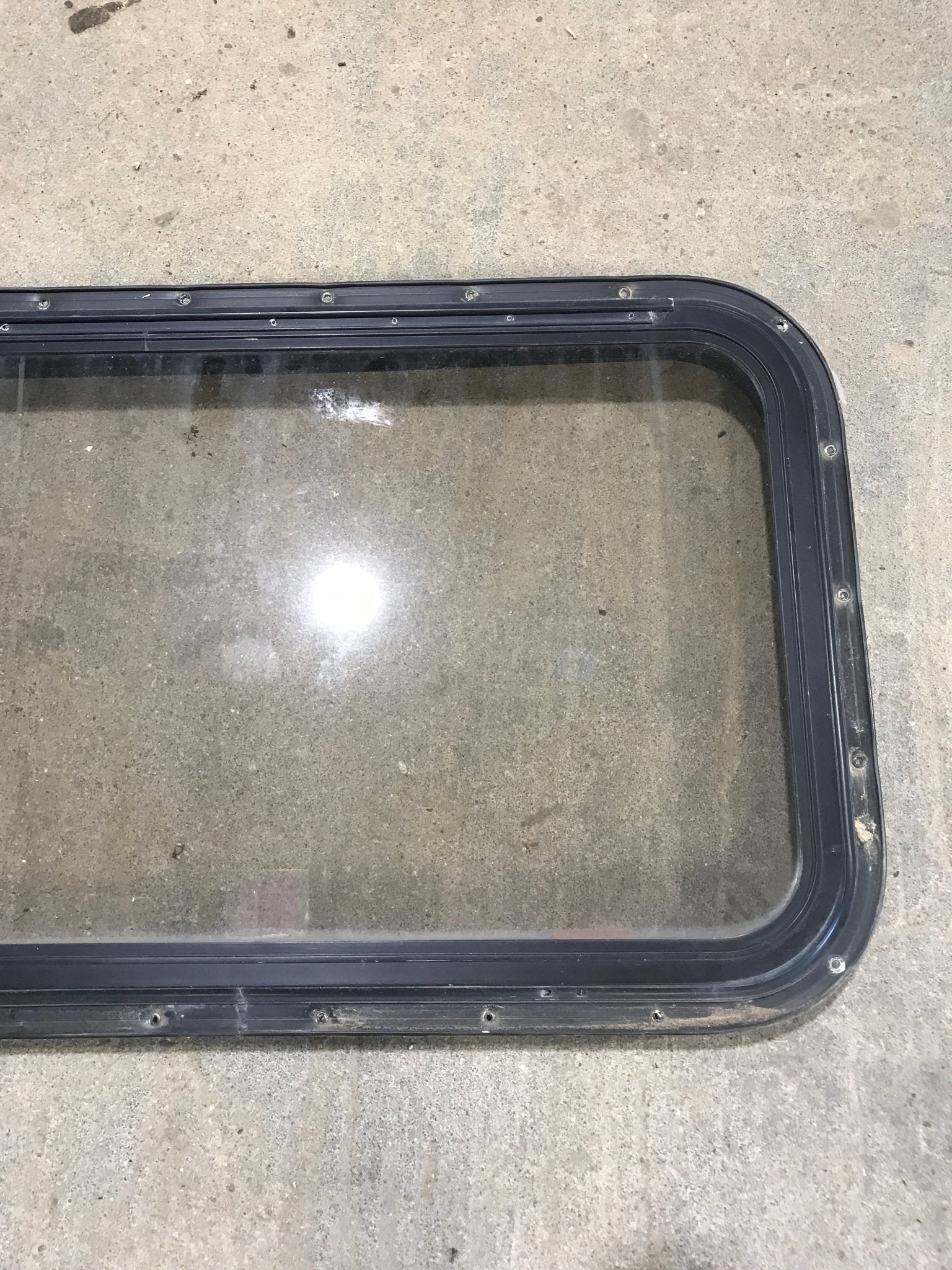 Used Black Radius Emergency Opening Window : 30 1/2