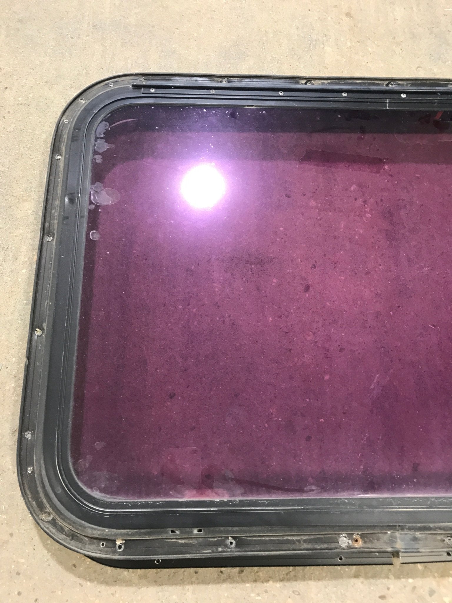 Used Black Radius Emergency Opening Window : 30 3/4
