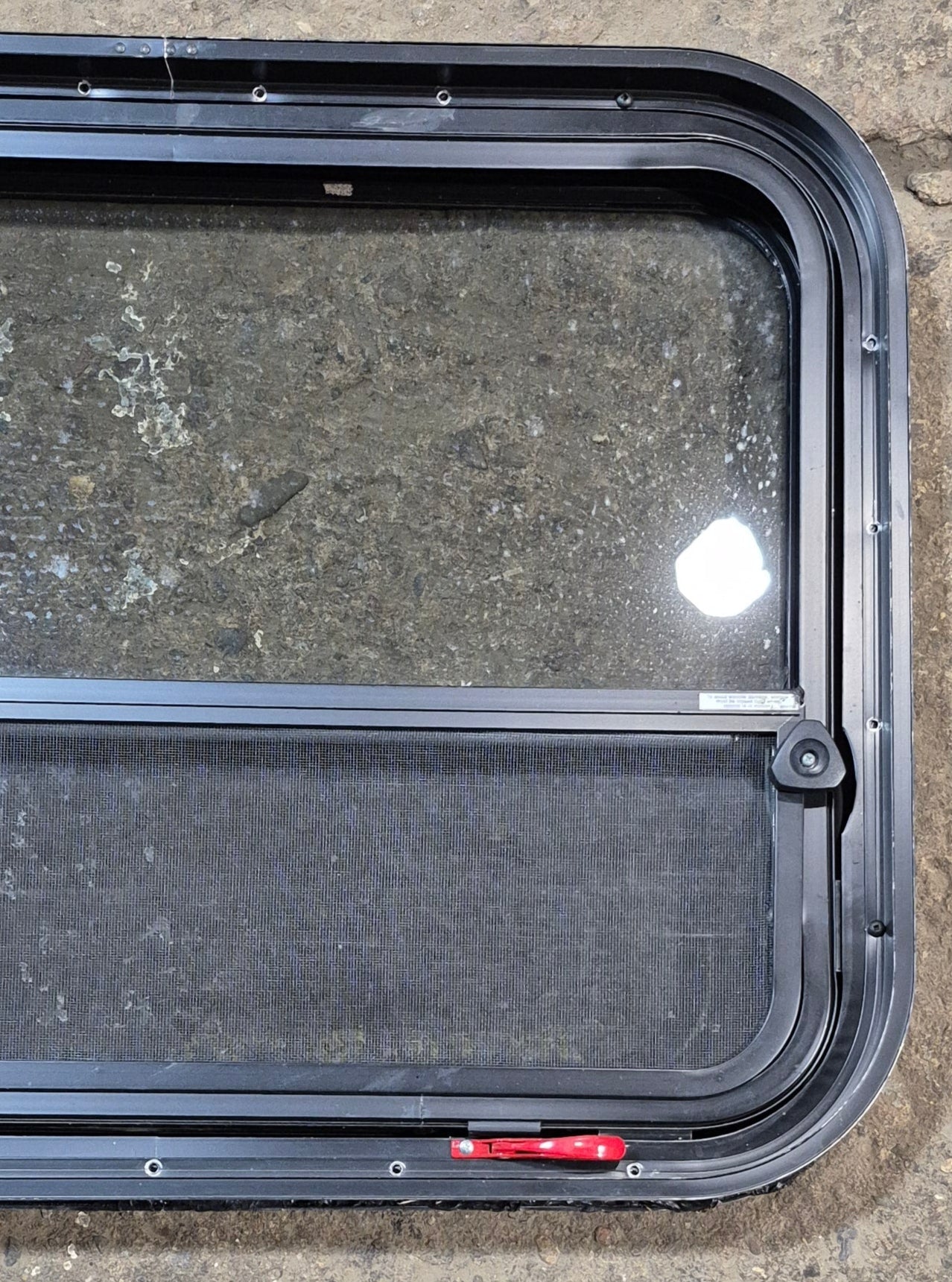 Used Black Radius Emergency Opening Window : 31 1/2