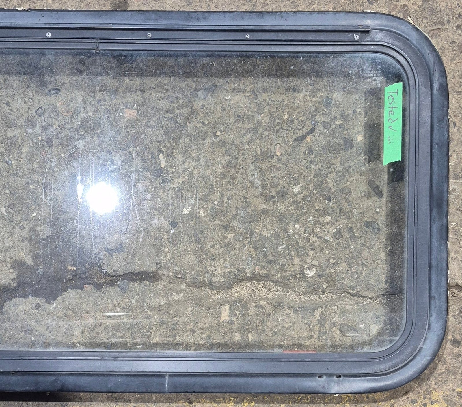 Used Black Radius Emergency Opening Window : 35 1/2