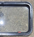 Used Black Radius Emergency Opening Window : 35 1/2" W x 18 3/4" H x 1 7/8" - Young Farts RV Parts