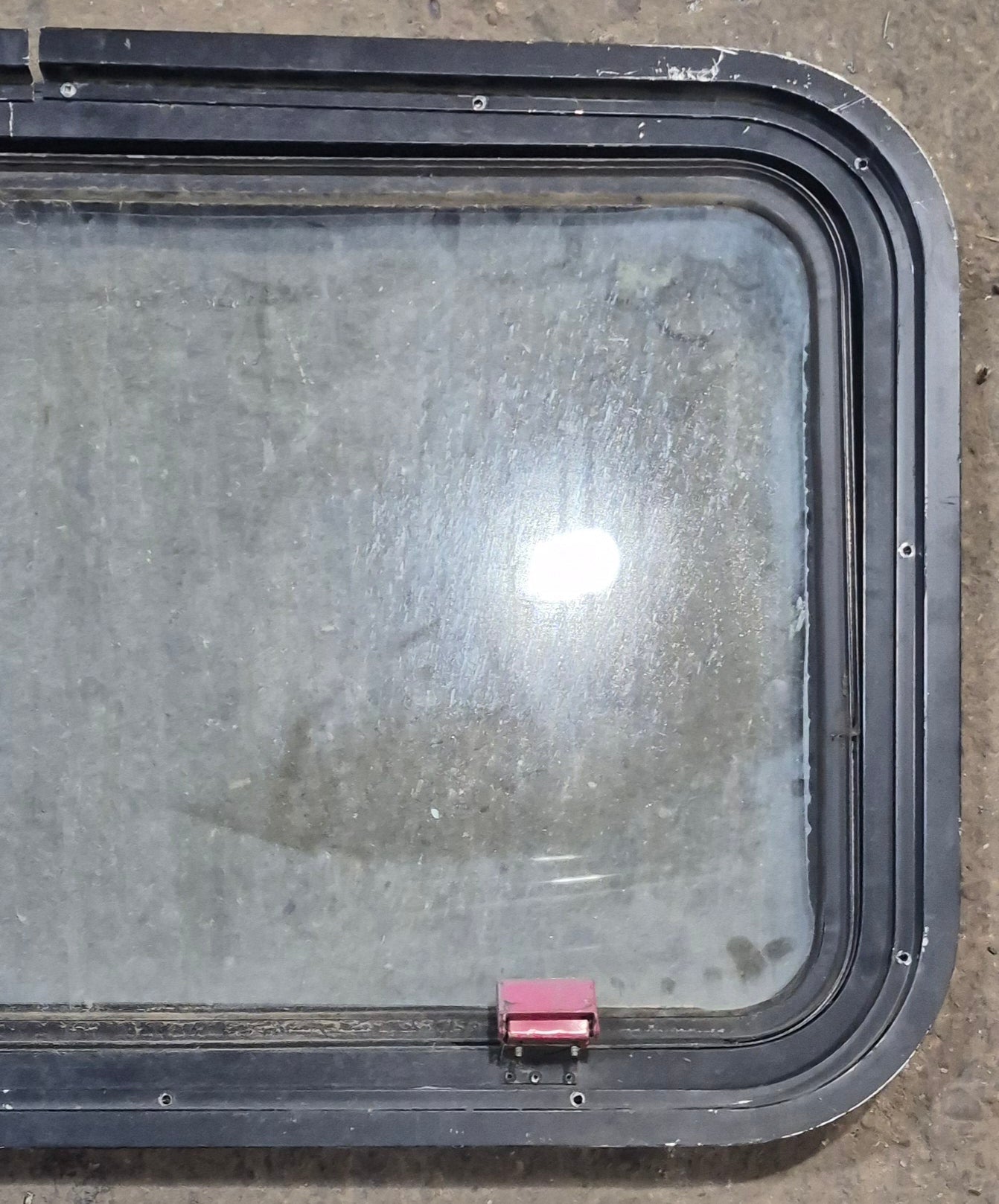 Used Black Radius Emergency Opening Window : 35 1/2