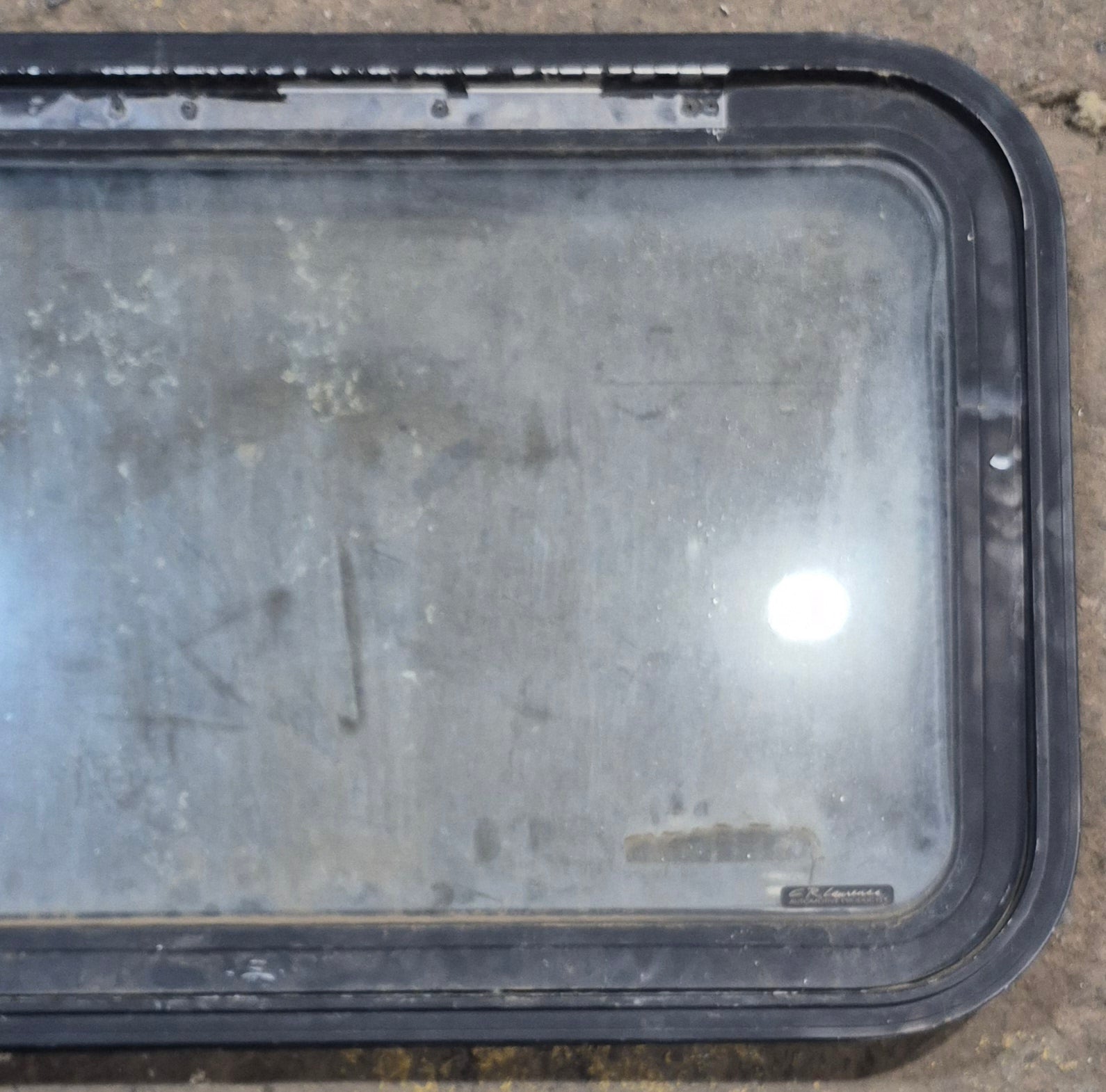 Used Black Radius Emergency Opening Window : 35 1/2