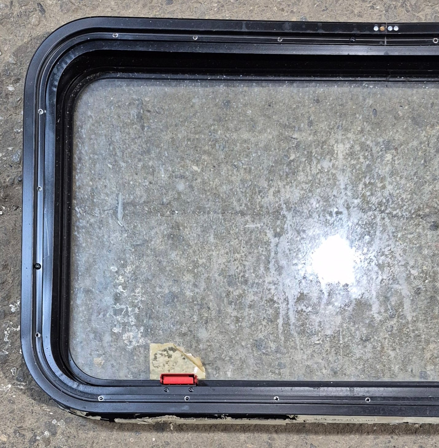 Used Black Radius Emergency Opening Window : 35 1/4