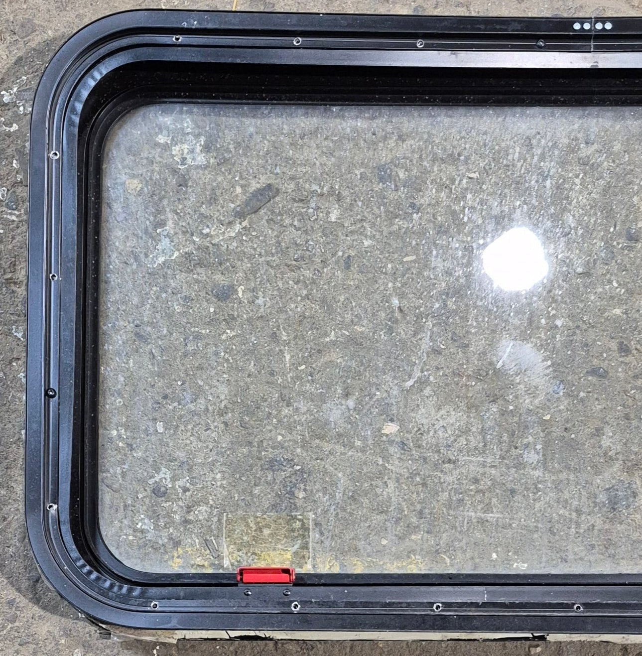 Used Black Radius Emergency Opening Window : 35 1/4