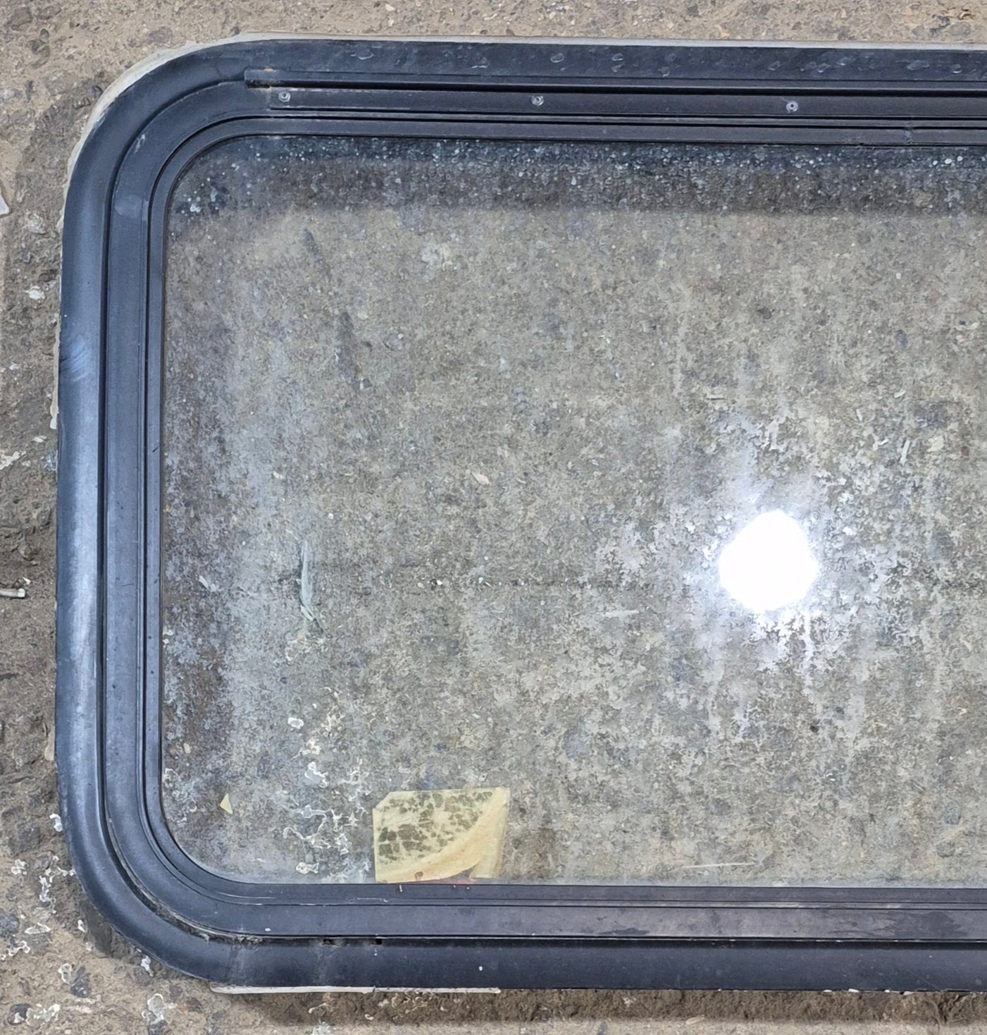 Used Black Radius Emergency Opening Window : 35 1/4