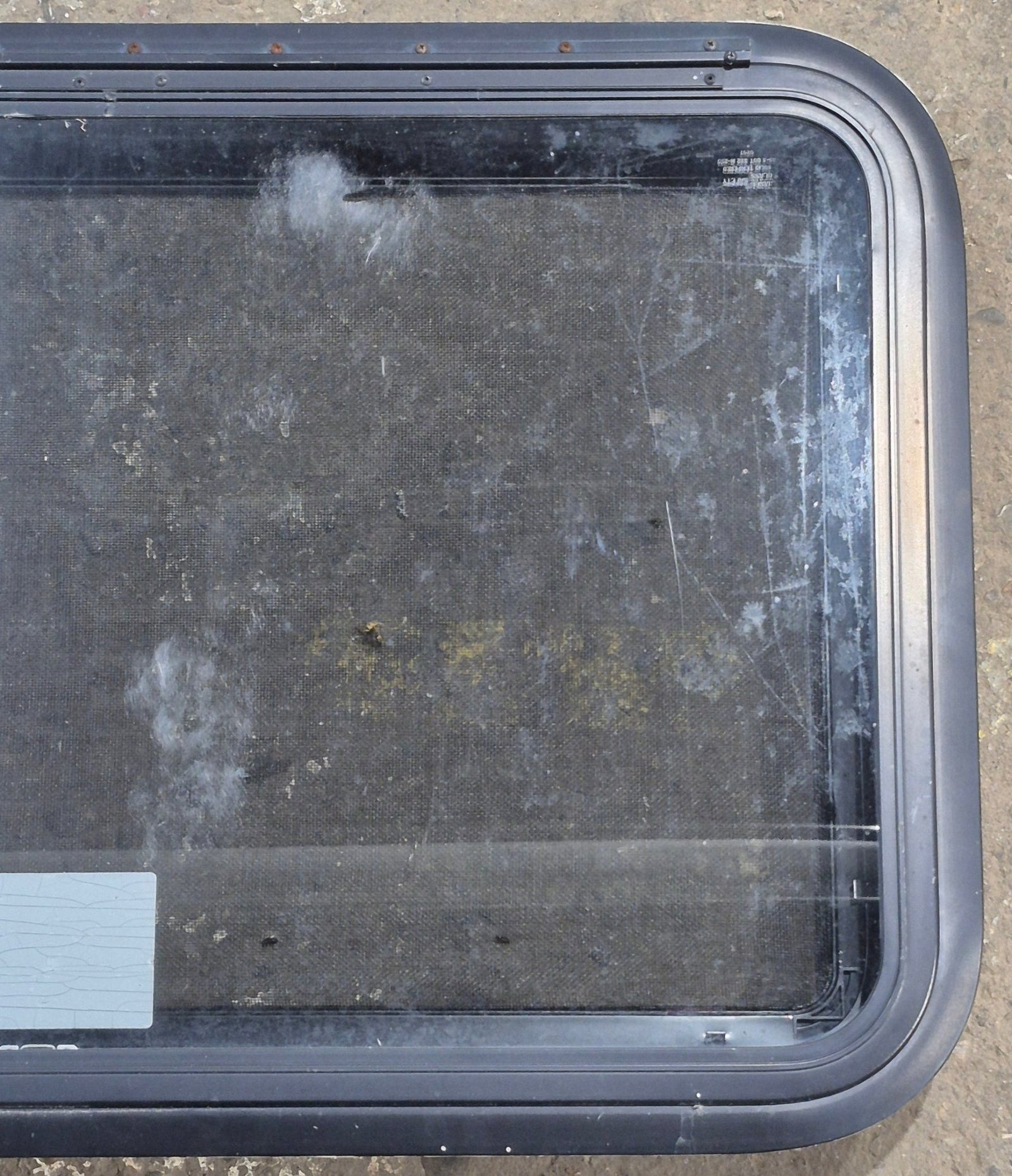 Used Black Radius Emergency Opening Window : 35 1/4