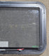 Used Black Radius Emergency Opening Window : 35 1/4" W x 21 1/2" H x 1 3/4" D - Young Farts RV Parts