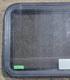 Used Black Radius Emergency Opening Window : 35 1/4" W x 21 1/2" H x 1 3/4" D - Young Farts RV Parts