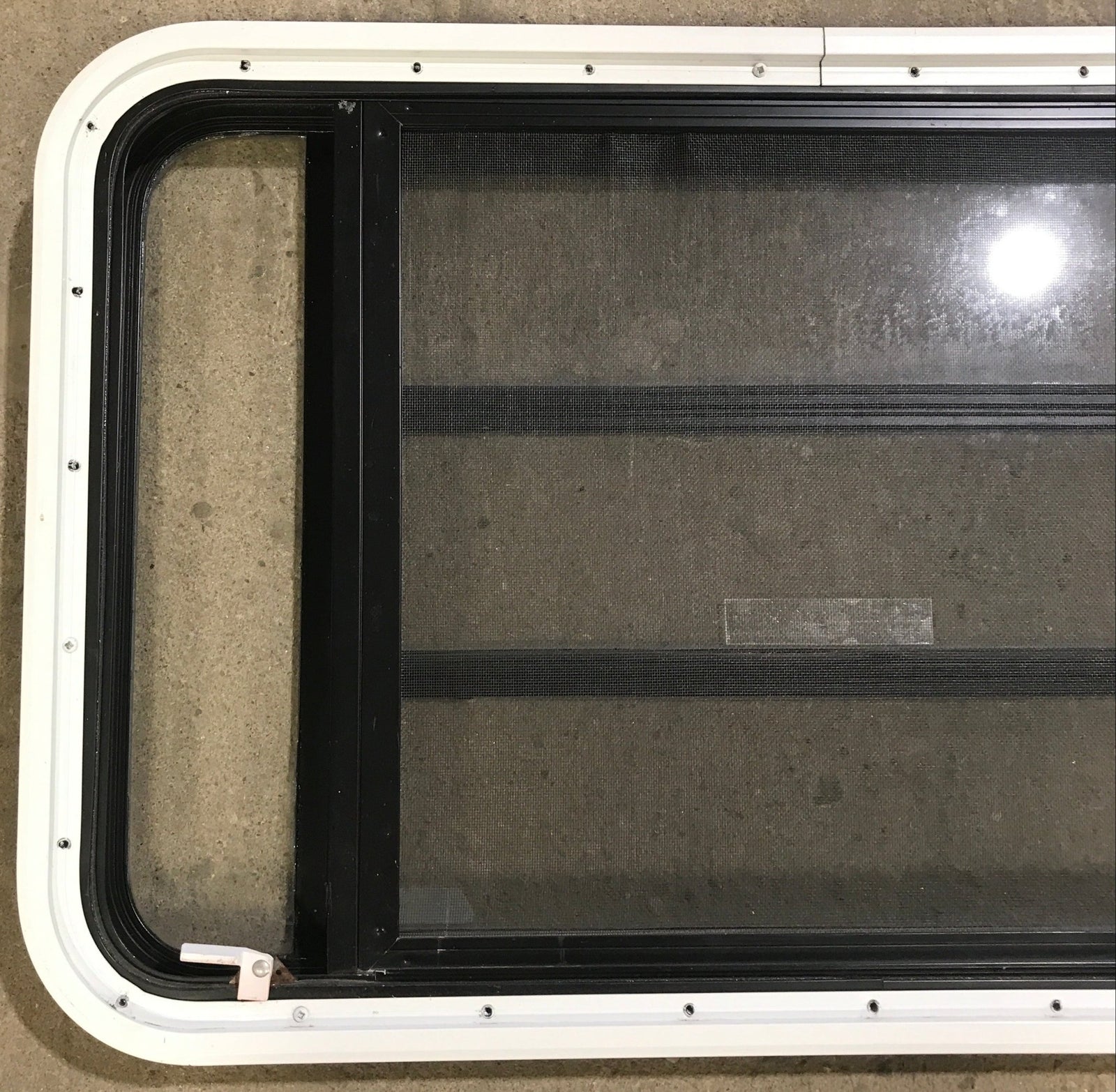 Used Black Radius Emergency Opening Window : 35 1/4