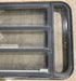 Used Black Radius Emergency Opening Window : 35" W x 21 1/4" H x 1 7/8" D - Young Farts RV Parts