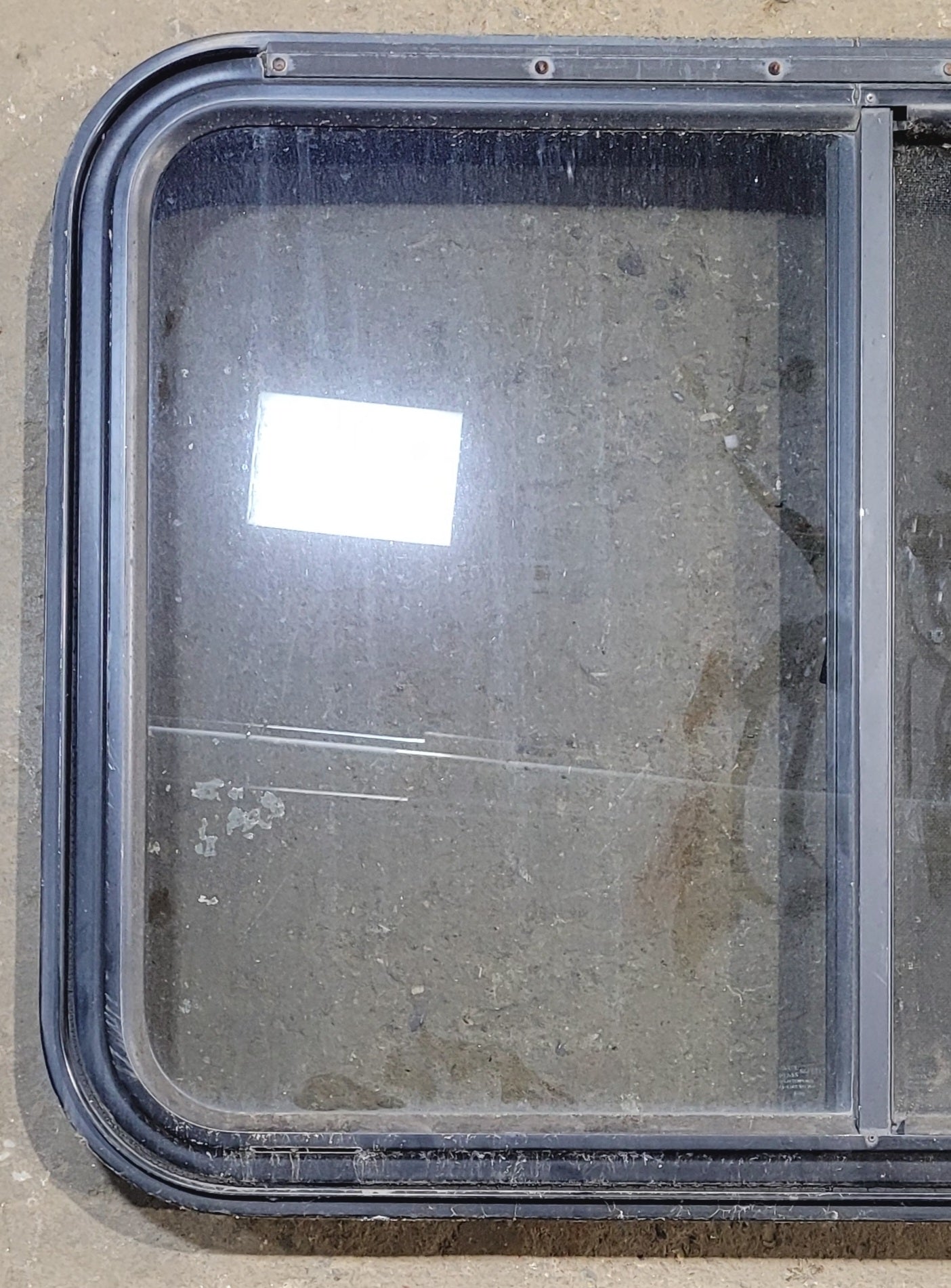 Used Black Radius Emergency Opening Window : 36 3/4