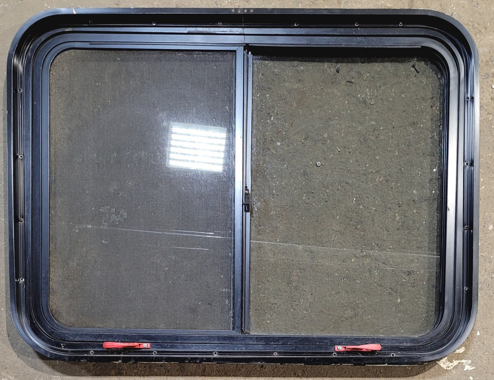 Used Black Radius Emergency Opening Window : 36 3/4