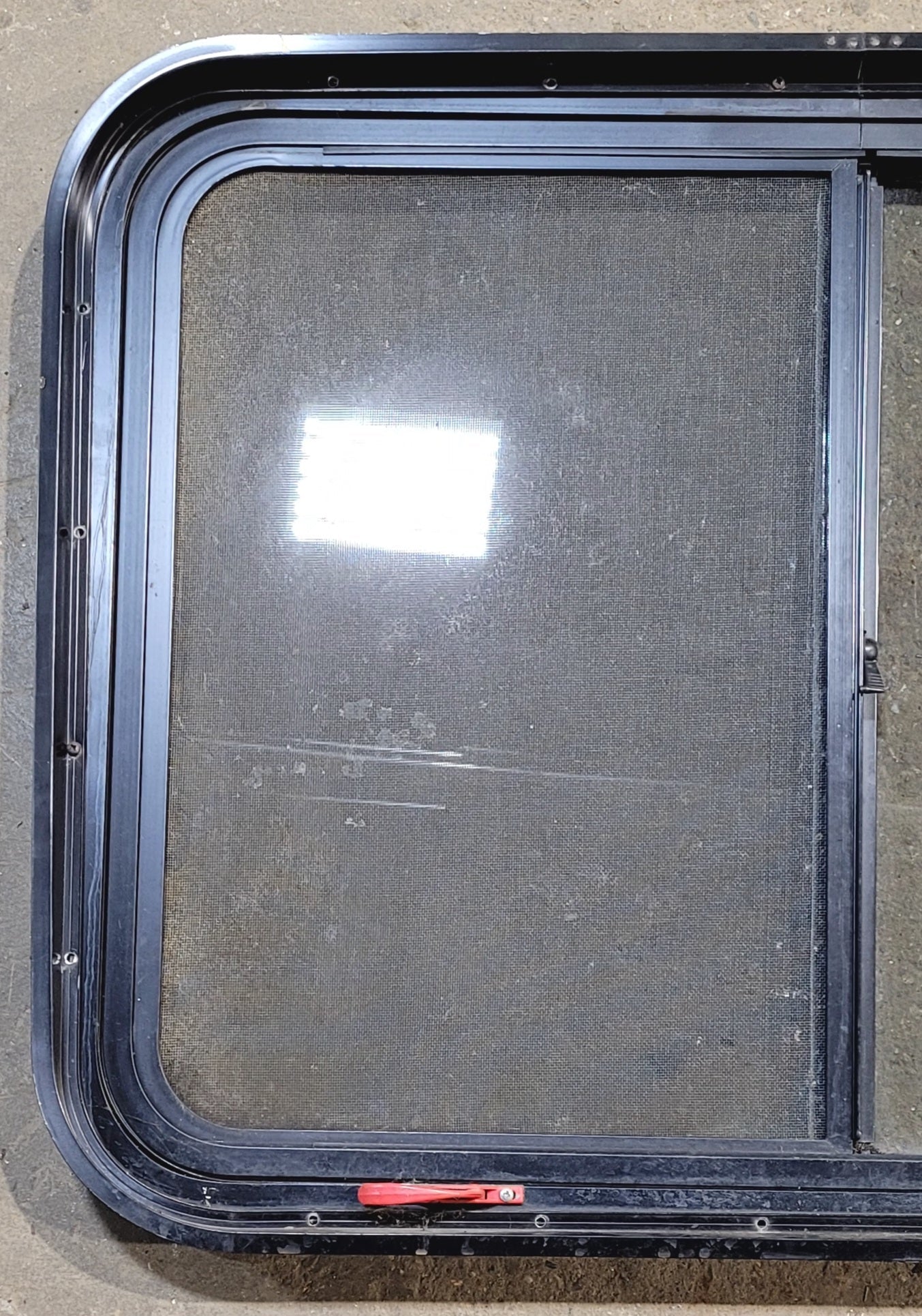 Used Black Radius Emergency Opening Window : 36 3/4