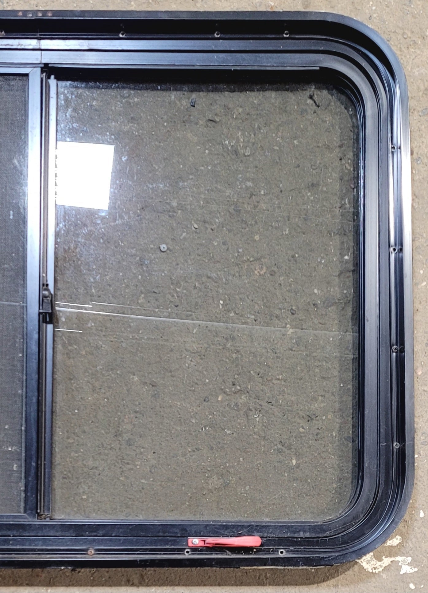 Used Black Radius Emergency Opening Window : 36 3/4