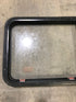 Used Black Radius Emergency Opening Window : 41 1/2" W x 21 1/2" H x 2" D - Young Farts RV Parts