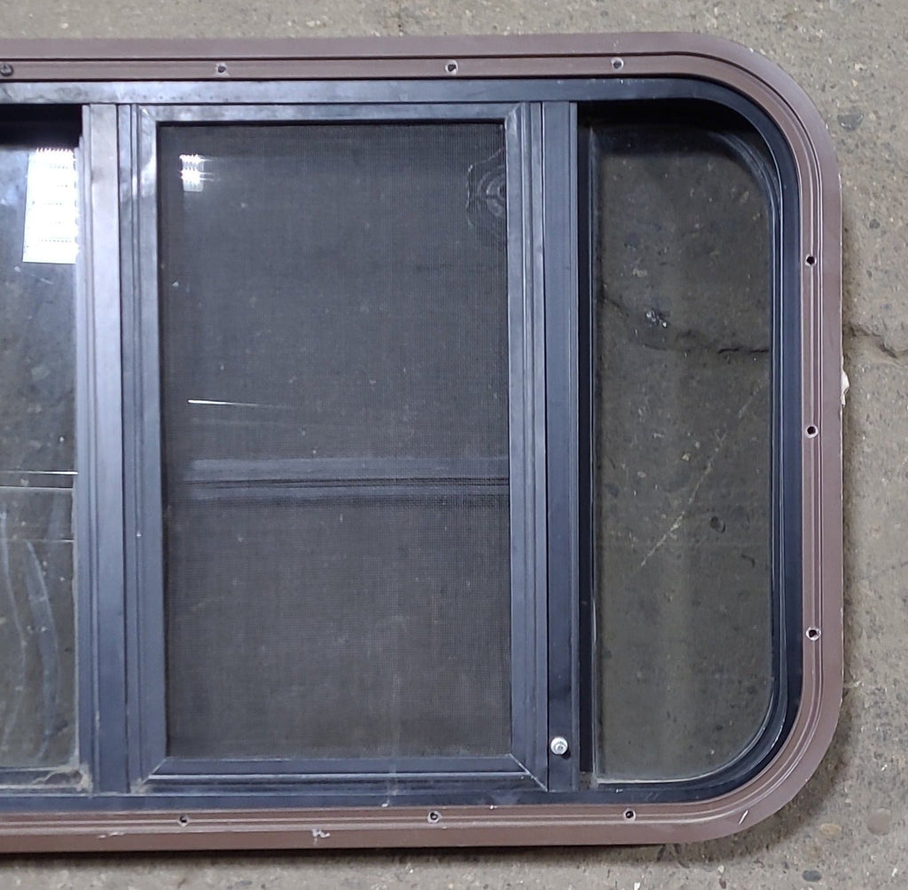 Used Black Radius Emergency Opening Window : 41 1/2 X 17 3/4 X 1 3/4" D - Young Farts RV Parts