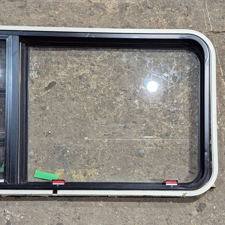 Used Black Radius Emergency Opening Window - 41.625 X 21.875 X 1.375 - Young Farts RV Parts