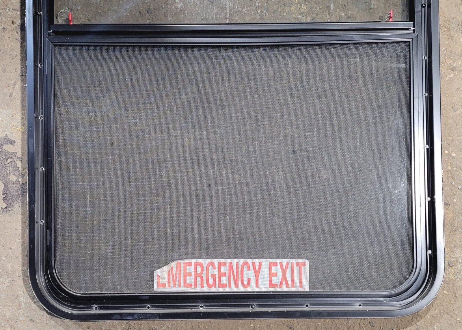 Used Black Radius Emergency Opening Window : 42 1/4