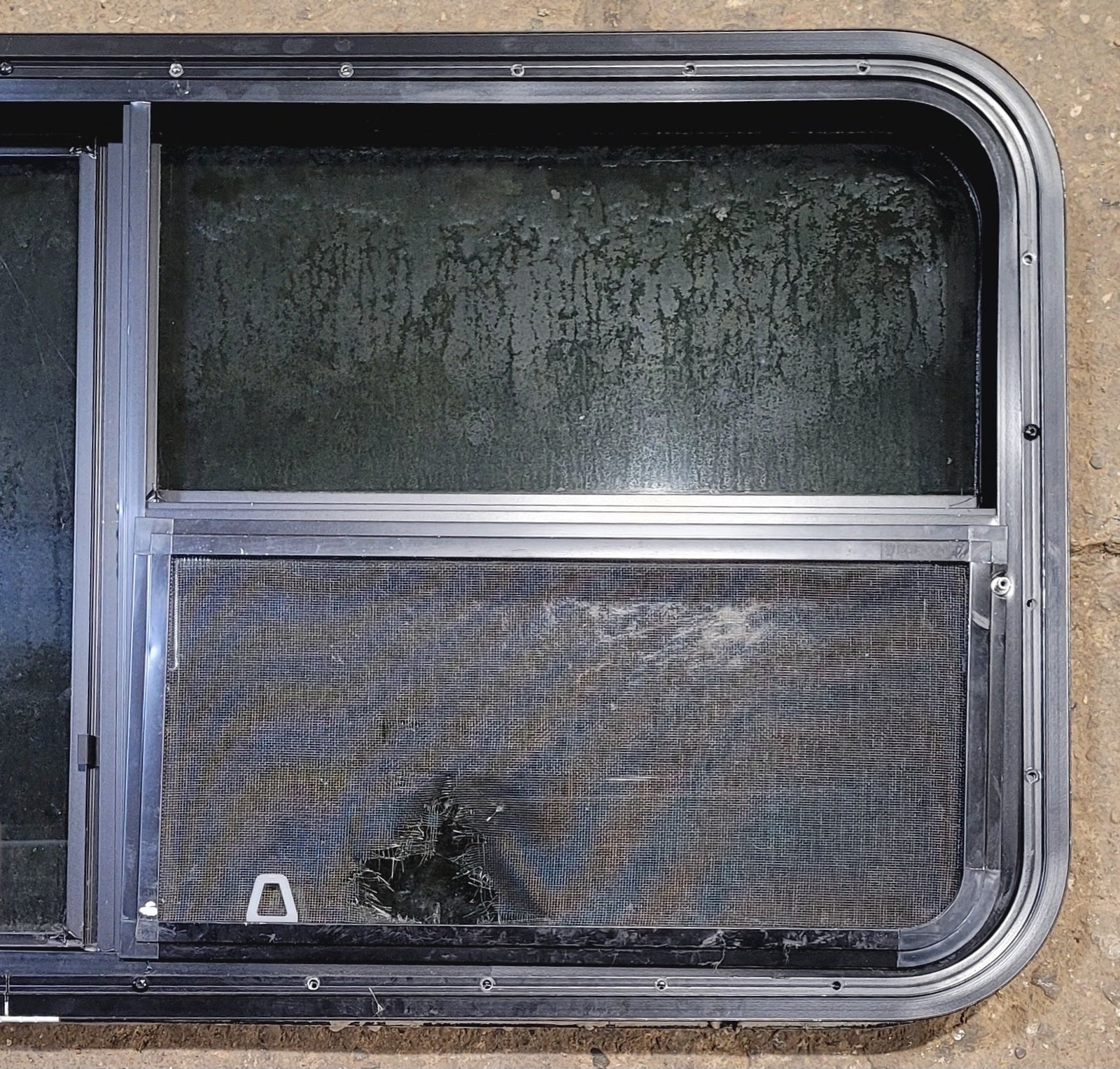 Used Black Radius Emergency Opening Window : 47 1/2