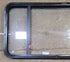 Used Black Radius Emergency Opening Window : 47 1/2" W x 21 1/2" H x 1 3/4" - Young Farts RV Parts