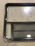 Used Black Radius Emergency Opening Window : 47 1/2" W x 34 1/2" H x 2" D - Young Farts RV Parts