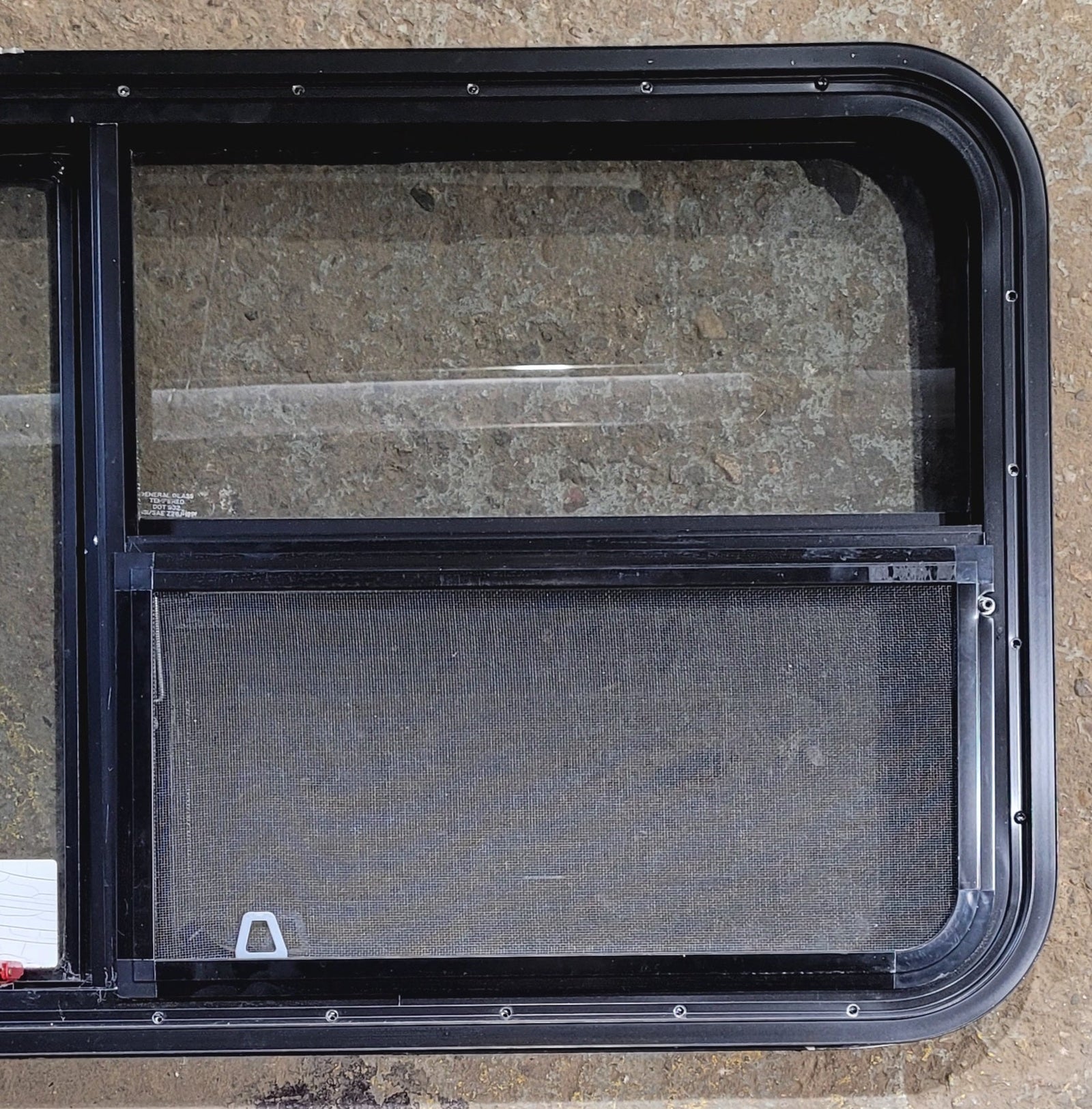 Used Black Radius Emergency Opening Window : 47 1/4