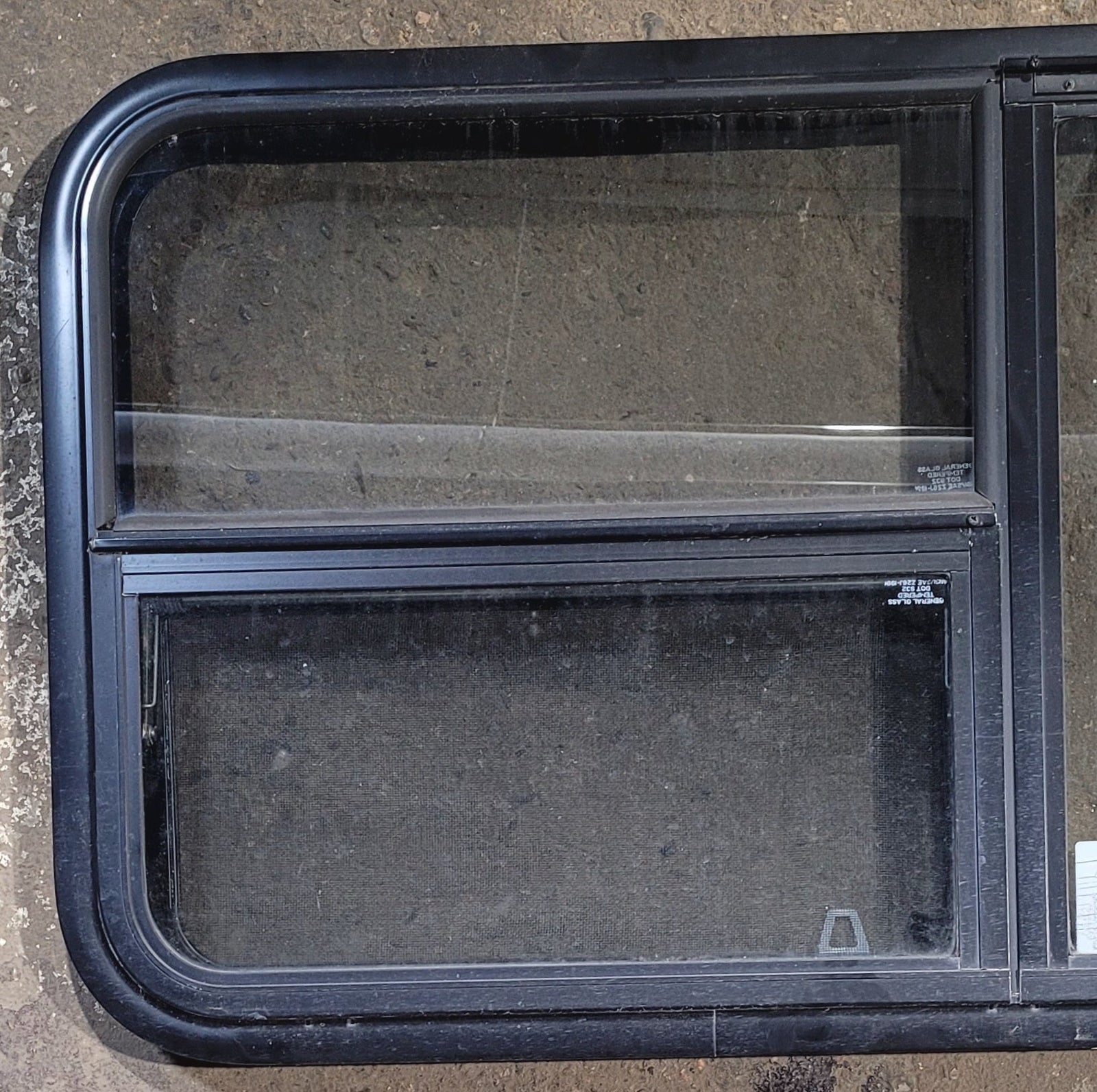 Used Black Radius Emergency Opening Window : 47 1/4