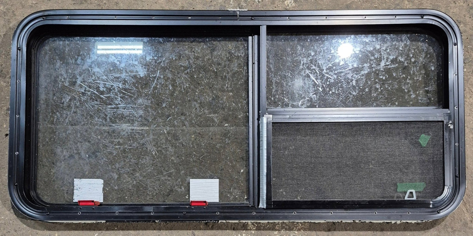 Used Black Radius Emergency Opening Window : 47 1/4