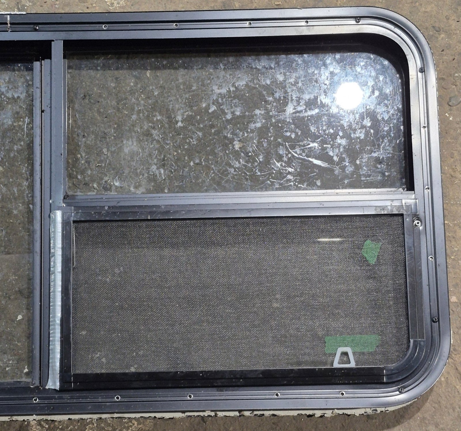 Used Black Radius Emergency Opening Window : 47 1/4