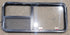 Used Black Radius Emergency Opening Window : 47 1/4" W x 21 1/4" H x 1 7/8" - Young Farts RV Parts