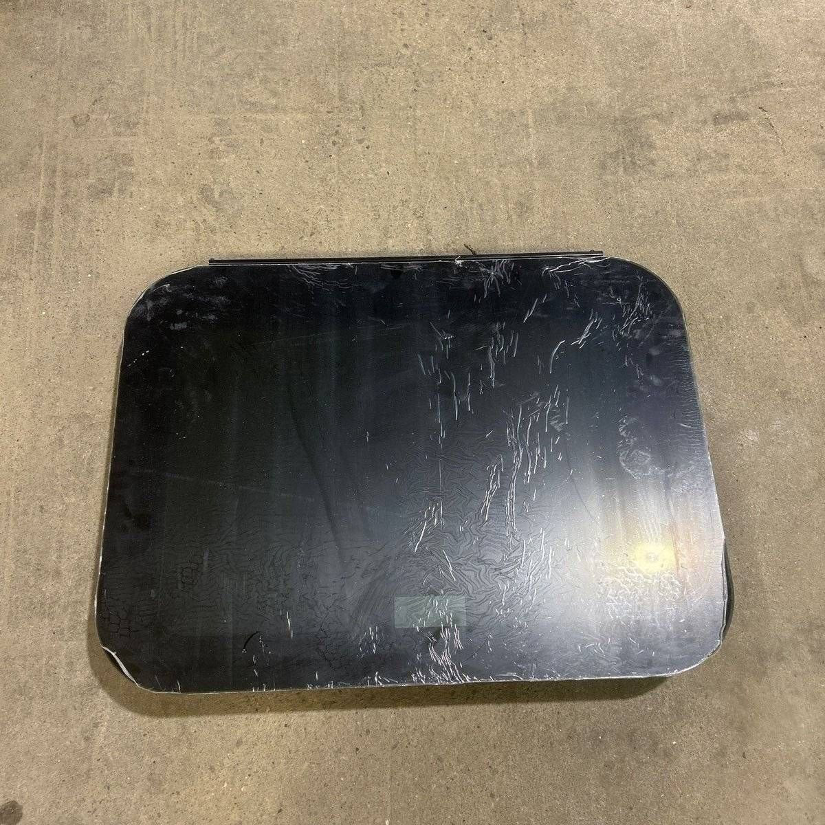 Used Black Radius Frameless Emergency Opening Window : 29 1/2