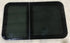 Used Black Radius Frameless Opening Window : 39 1/4 X 23 1/2 X 1 1/2" D - Young Farts RV Parts