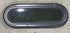 Used Black Radius Non Opening Window : 14 1/2" W X 4 1/2" H X 3/4" D - Young Farts RV Parts