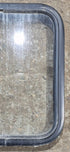 Used Black Radius Non Opening Window : 17 1/2" W x 21 1/4" H x 1 7/8" - Young Farts RV Parts