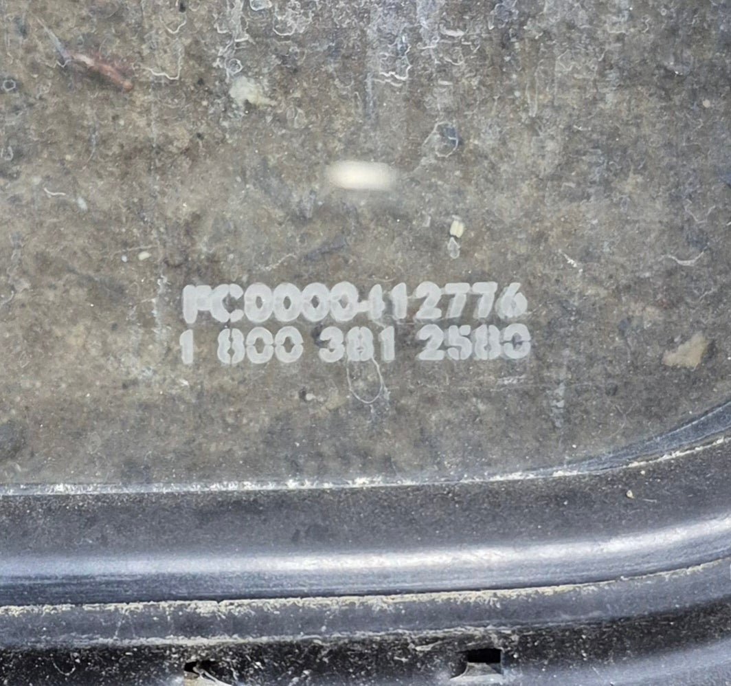 Used Black Radius Non Opening Window : 17 1/4" W x 21 1/2" H x 1 3/4" - Young Farts RV Parts