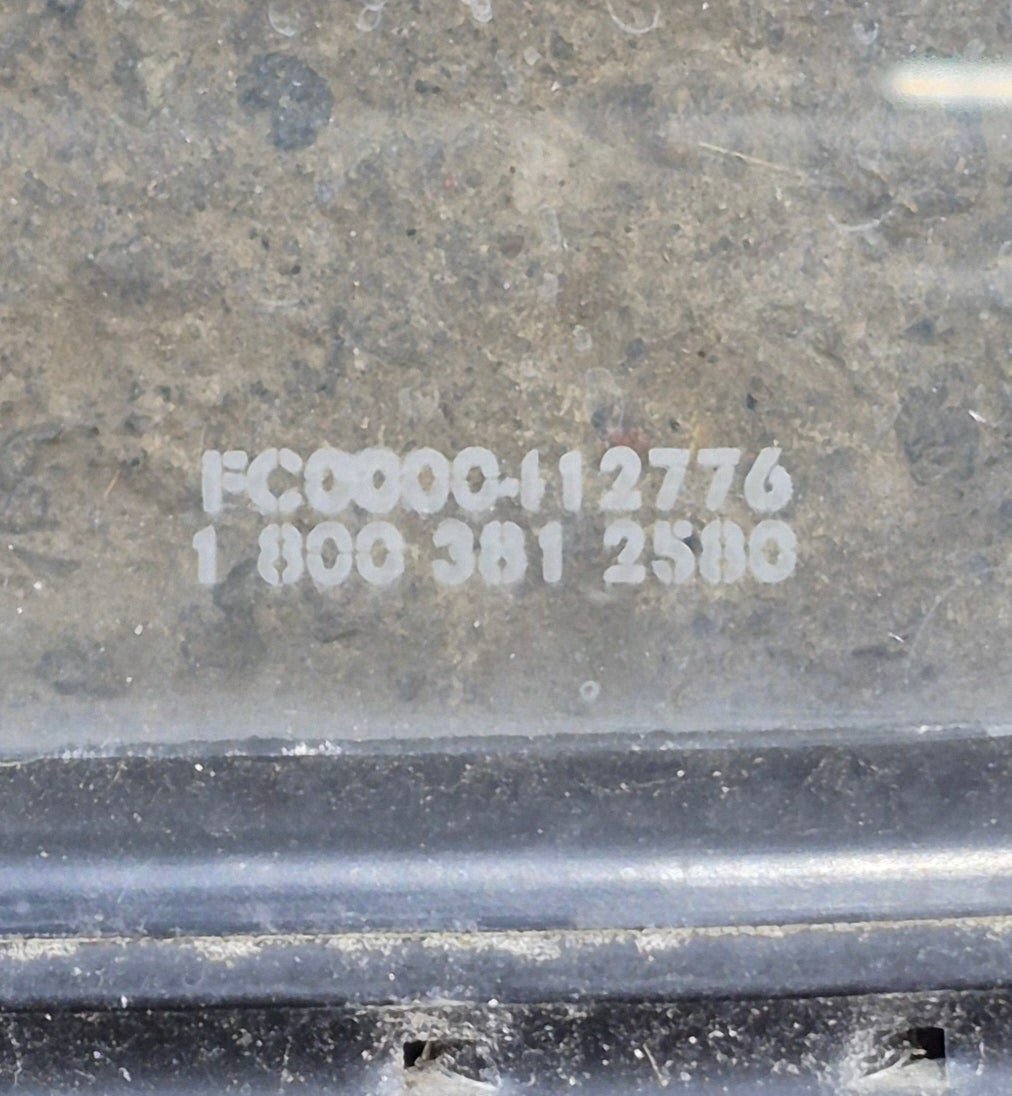 Used Black Radius Non Opening Window : 17 1/4